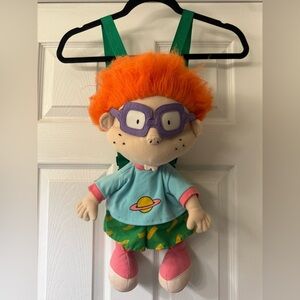 Rugrats Chuckie Plush Toy Doll Backpack 1998 Nickelodeon Viacom